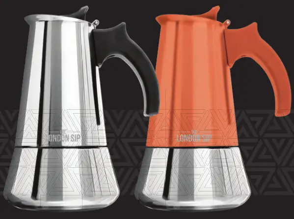 THE LONDON SIP EM10S Stainless Steel Stovetop Espresso Maker