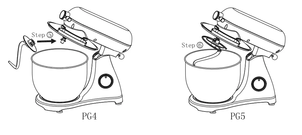 Galanz GLSM07WER08 RETRO STAND MIXER - fig 3