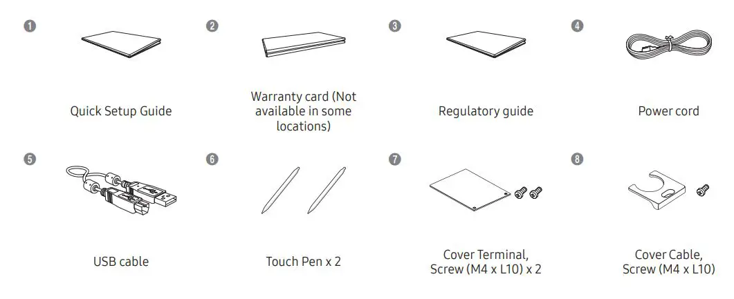 SAMSUNG Flip WM55R User Guide - Components