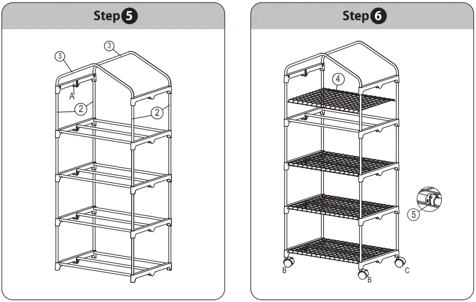 UNBRANDED ST721B-215 Mini Greenhouse 4