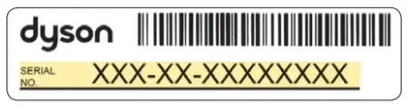 dyson Vacuum Cleaner - bar code