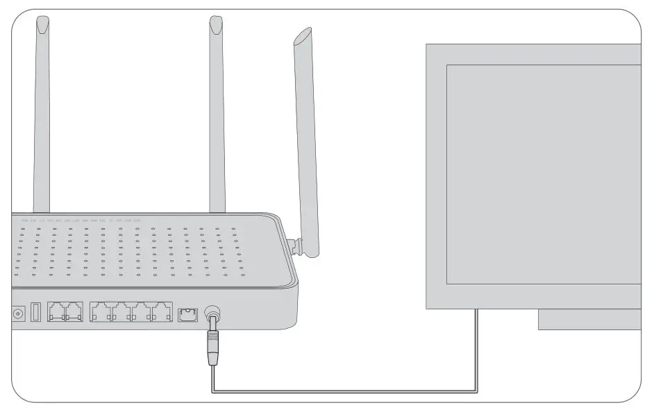 FS TA1910-4GVC-W Integrated Broadband Access Device - Connecting the RF Port