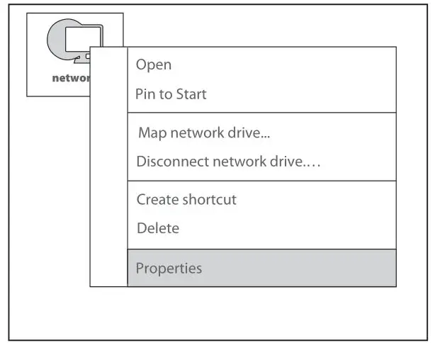 FS TA1910-4GVC-W Integrated Broadband Access Device - Step 1 Select “Network” and “Properties”