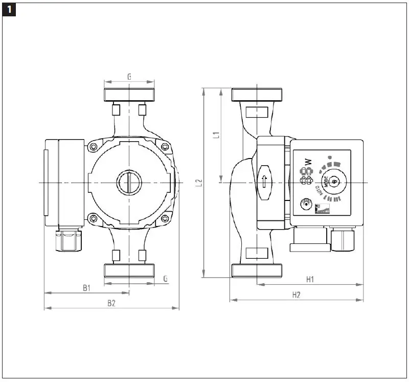 CURAQUA 436044 Circulation Pump fig 1