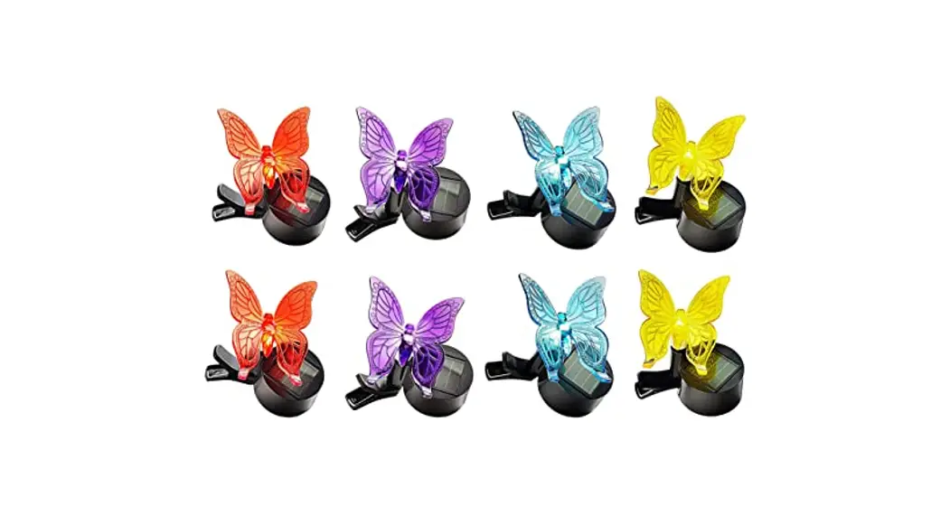 Coopers Of Stortford K553 Clip On Butterfly Solar Lights Pack Of 8 Instruction Manual