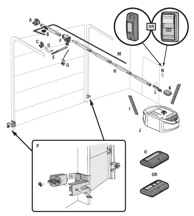 Chamberlain C203 - C400- C410 Garage Door Opener 3