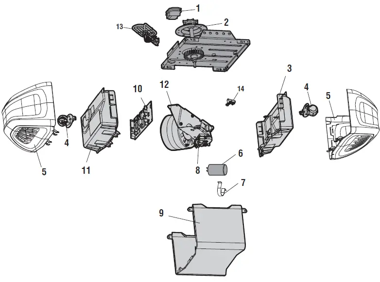 Chamberlain C203 - C400- C410 Garage Door Opener 70