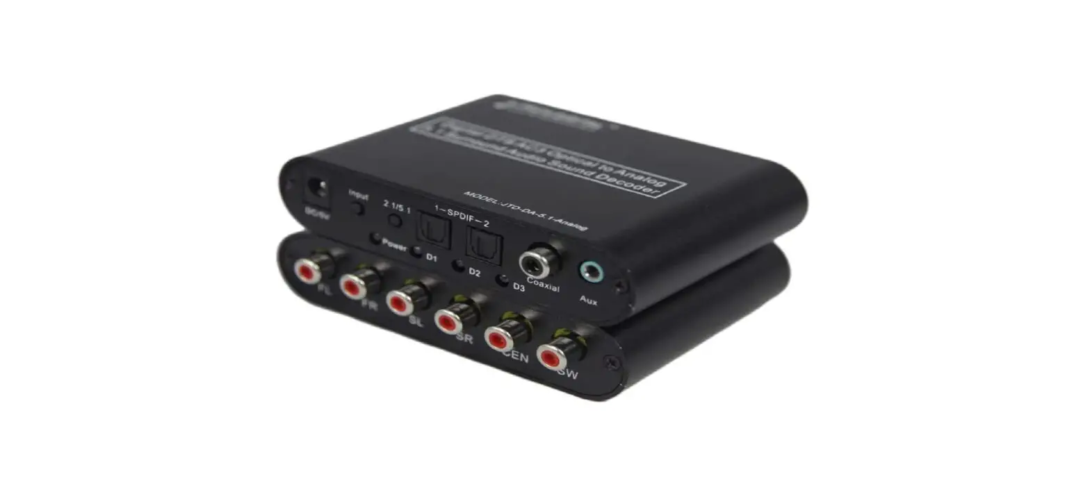J-tech Digital Jtd-da-5.1-analog Digital Sound Decoder Converter Instructions Manual