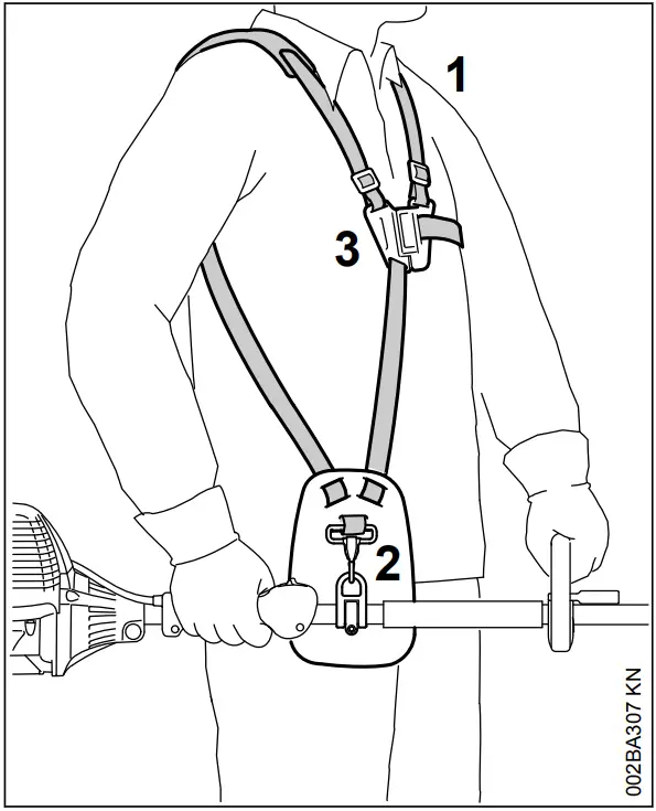 STIHL FH KM Adjustable Power Scythe - Full Harness