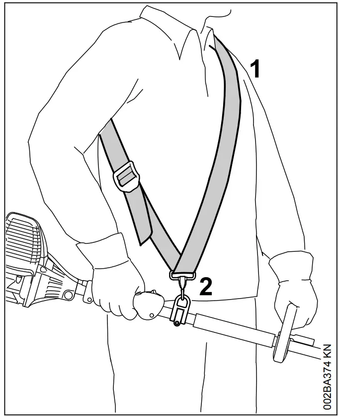 STIHL FH KM Adjustable Power Scythe - Shoulder Strap