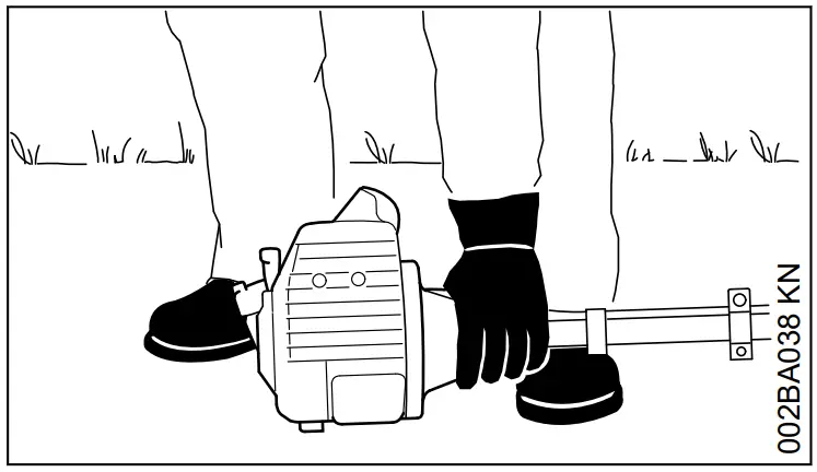 STIHL FH KM Adjustable Power Scythe - Starting the Engine