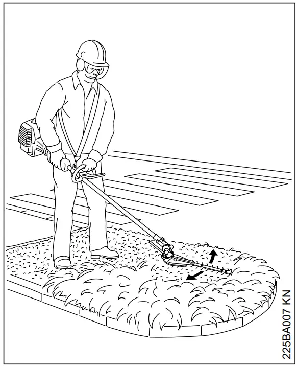 STIHL FH KM Adjustable Power Scythe - Working Technique