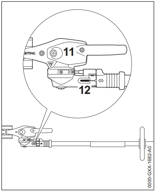 STIHL FH KM Adjustable Power Scythe - back and forth
