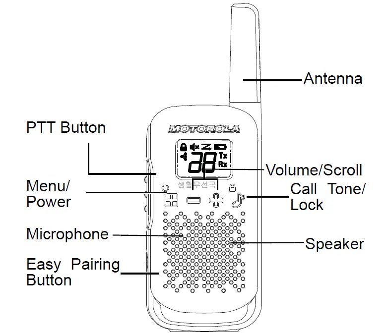 Motorola Tlkr-t42 3 Pack One Size-1
