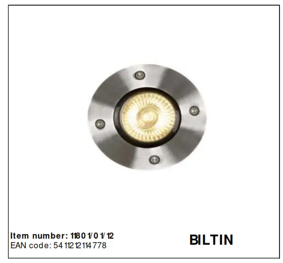 LUCIDE 11801 Biltin Outdoor Deck Light