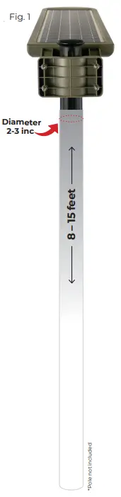 GAMA SONIC 201iS60822 12w Solar Area Light - fig 4