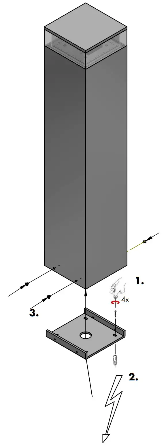 helestra Crest LED Bollard Light