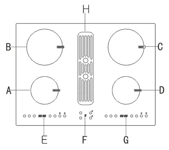 COOKOLOGY CIHDD700 70cm Induction Downdraft Cooker Hood - OPERATION
