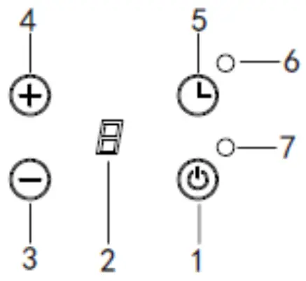 COOKOLOGY CIHDD700 70cm Induction Downdraft Cooker Hood - control panel