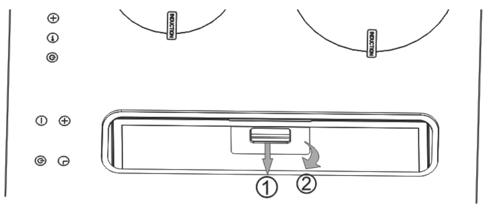 COOKOLOGY CIHDD700 70cm Induction Downdraft Cooker Hood - underneath