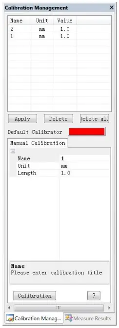 Calibration Management