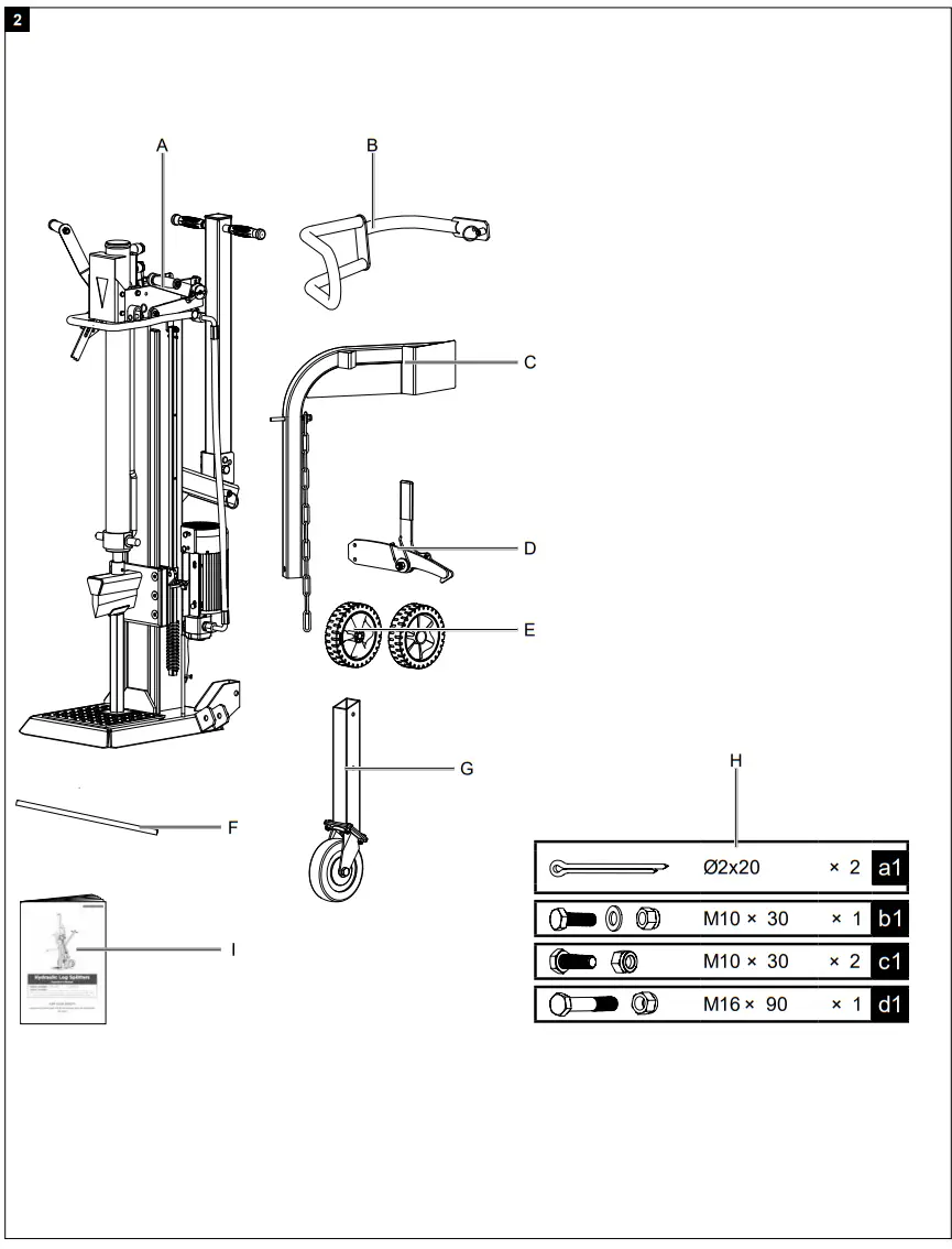 scheppach HL1350 Log splitter fig 3