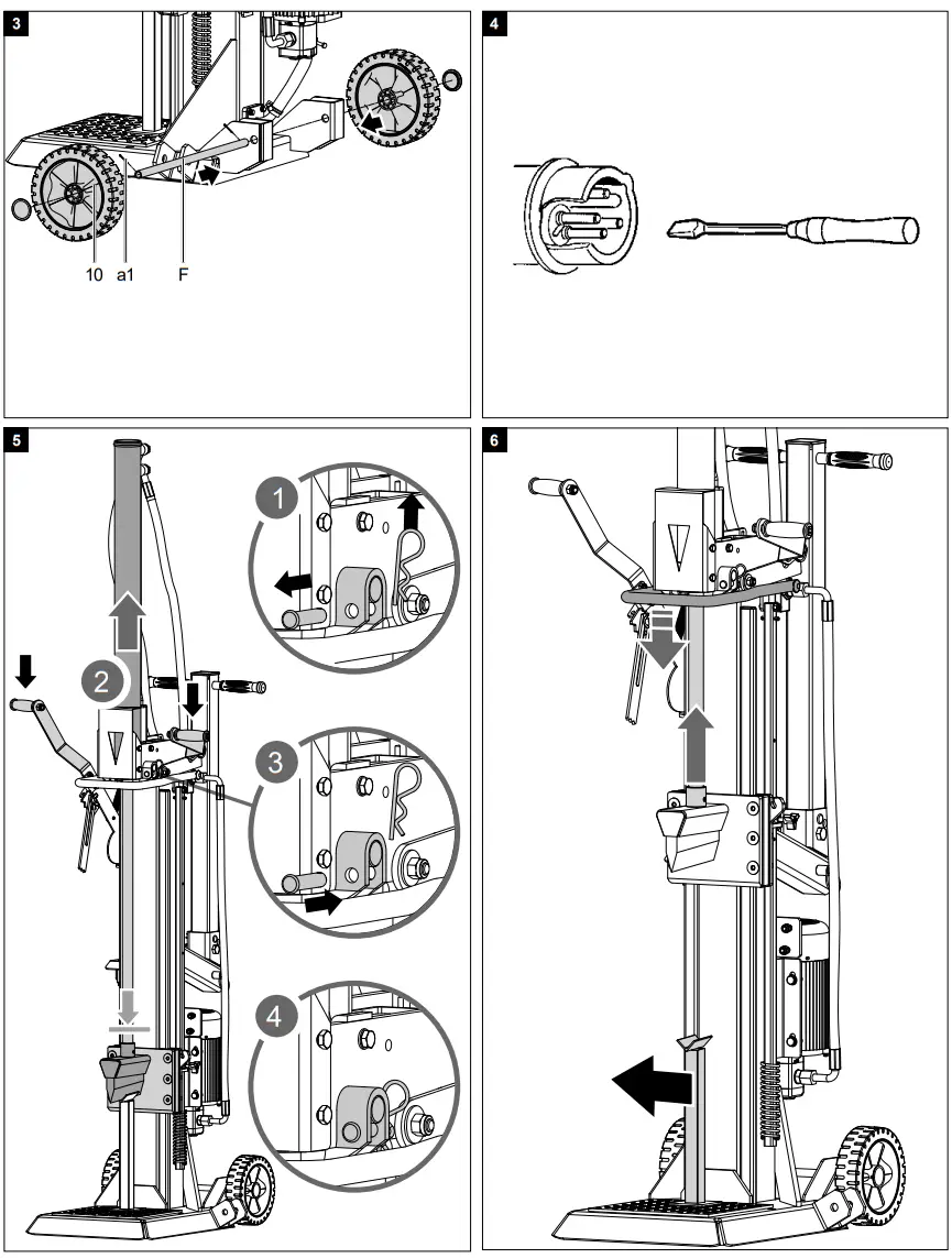 scheppach HL1350 Log splitter fig 4