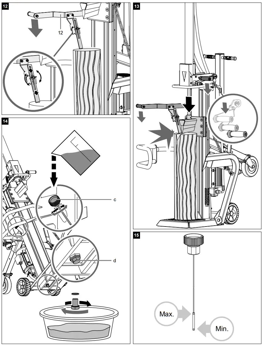 scheppach HL1350 Log splitter fig 6
