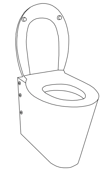 SANELA SLWN 03 Stainless Steel Toilet