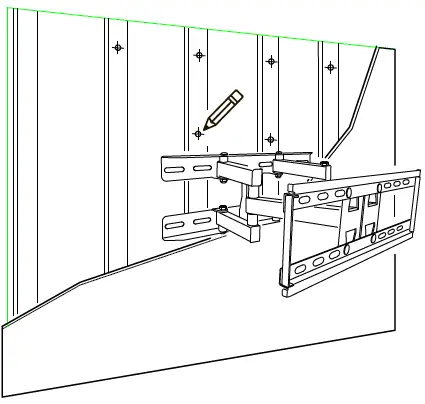 VonHaus 3005060 Double Arm Cantilever Tilting TV Bracket-17
