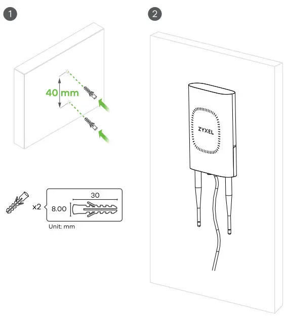 ZYXEL NWA55AXE 802.11ax (Wi-Fi 6) Dual-Radio - 15