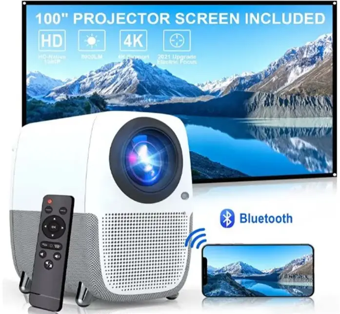 WayGoal-E5b9-Portable-Bluetooth-Projector