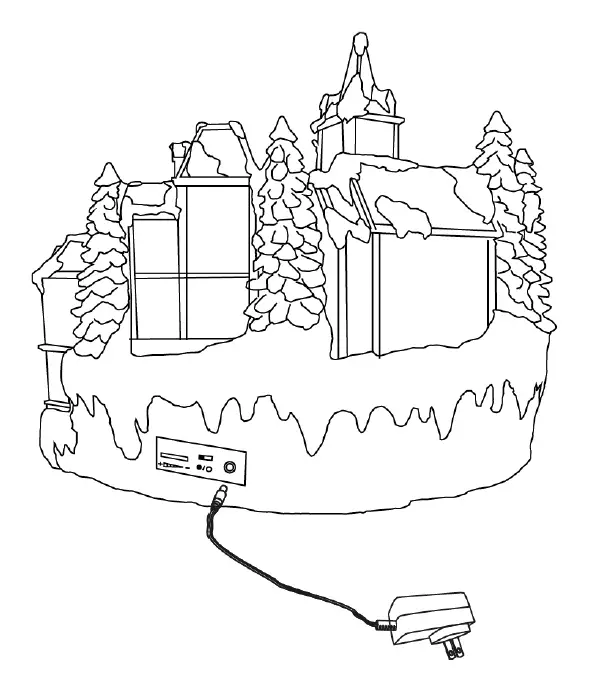 COSTCO 1600404 Animated Village with Music