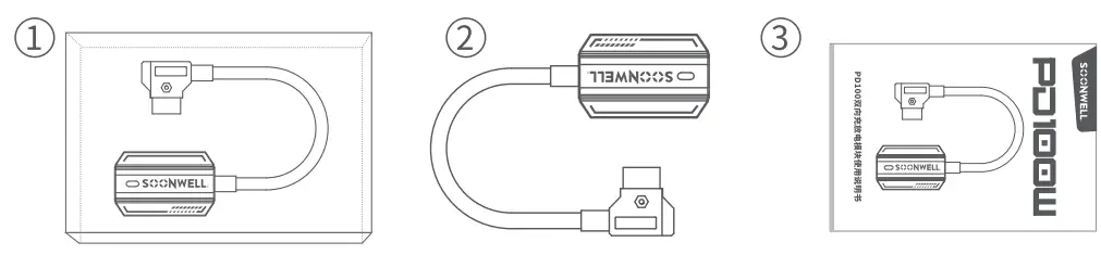 SOONWELL-PD100W-PD100-Bi-Directional-Charging-Adapter-FIG-1