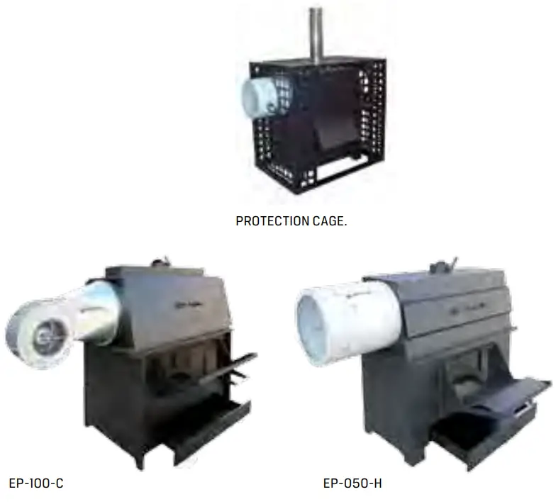 Puravent EP 100 C Ecopol Firewood Heater - Figure 2