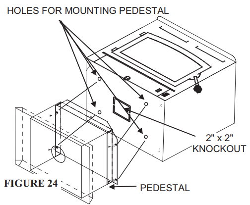 BUCK STOVE 81 Wood Stove Or Fireplace Insert - MOUNTING PEDESTAL