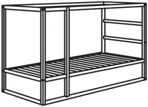 KURA reversible bed