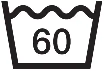 Machine wash warm 60°C