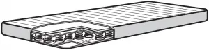 Mattresses for bunk beds and loft beds - HUSVIKA spring mattress
