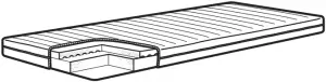 Mattresses for bunk beds and loft beds - MALFORS foam mattress