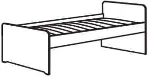 SLÄKT bed frame