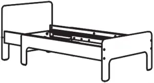 SLÄKT extendable bed