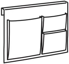 STICKAT bed pocket 39×30 cm