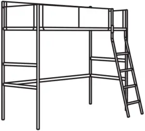 VITVAL loft bed frame