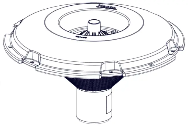 KASCO 8400 Floating Aerator 2 HP for Lakes