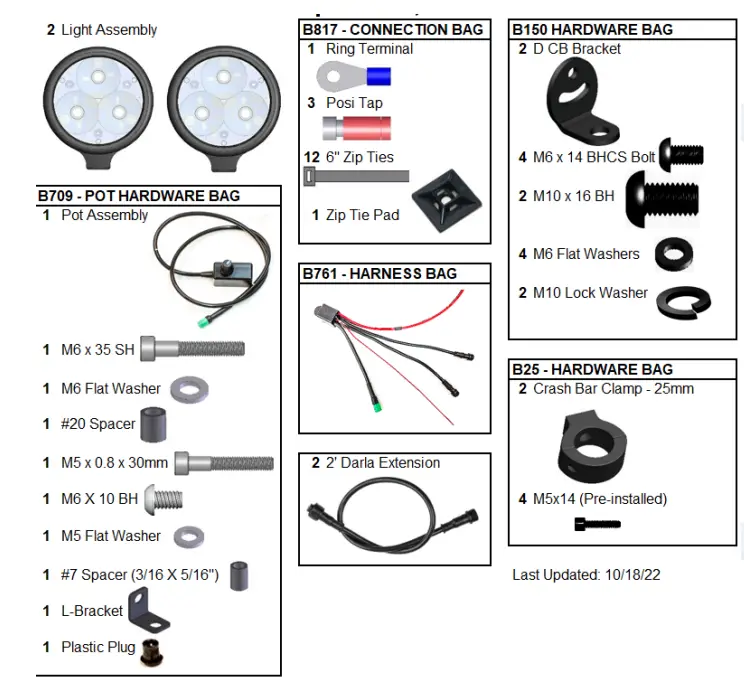 clearwater LIGHTS Ducati Darla LED Light Kit - Light3