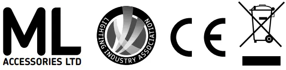 Knightsbridge WAD12AWAD12BK Down LED Wall Light 3000K IP65 2x6W - multi icon2