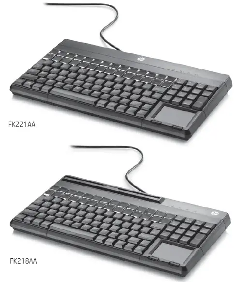 HP-FK218AA-USB-POS-Keyboard-Magnetic-Strip-Reader-FIG-1