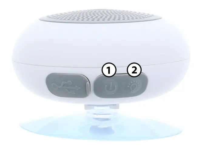 XTREME XBS9-1029 Aquaglo Bluetooth Shower Speaker - led ring