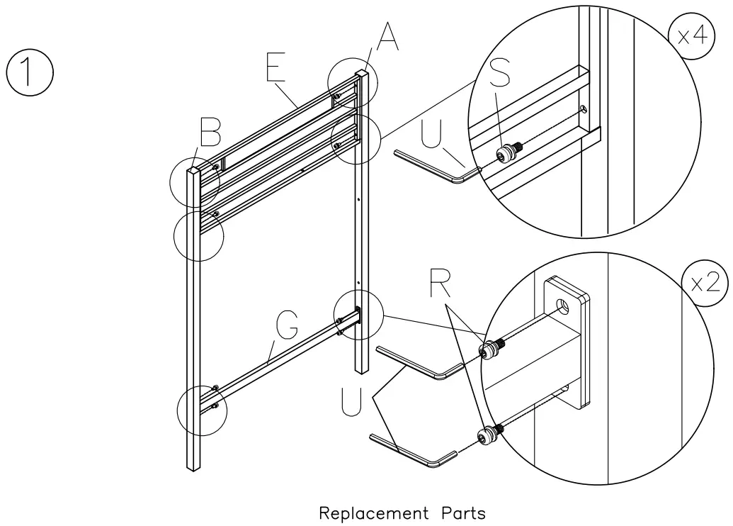 ASHLEY B075-159 Furniture Broshard Twin Metal Bunk Bed - 2